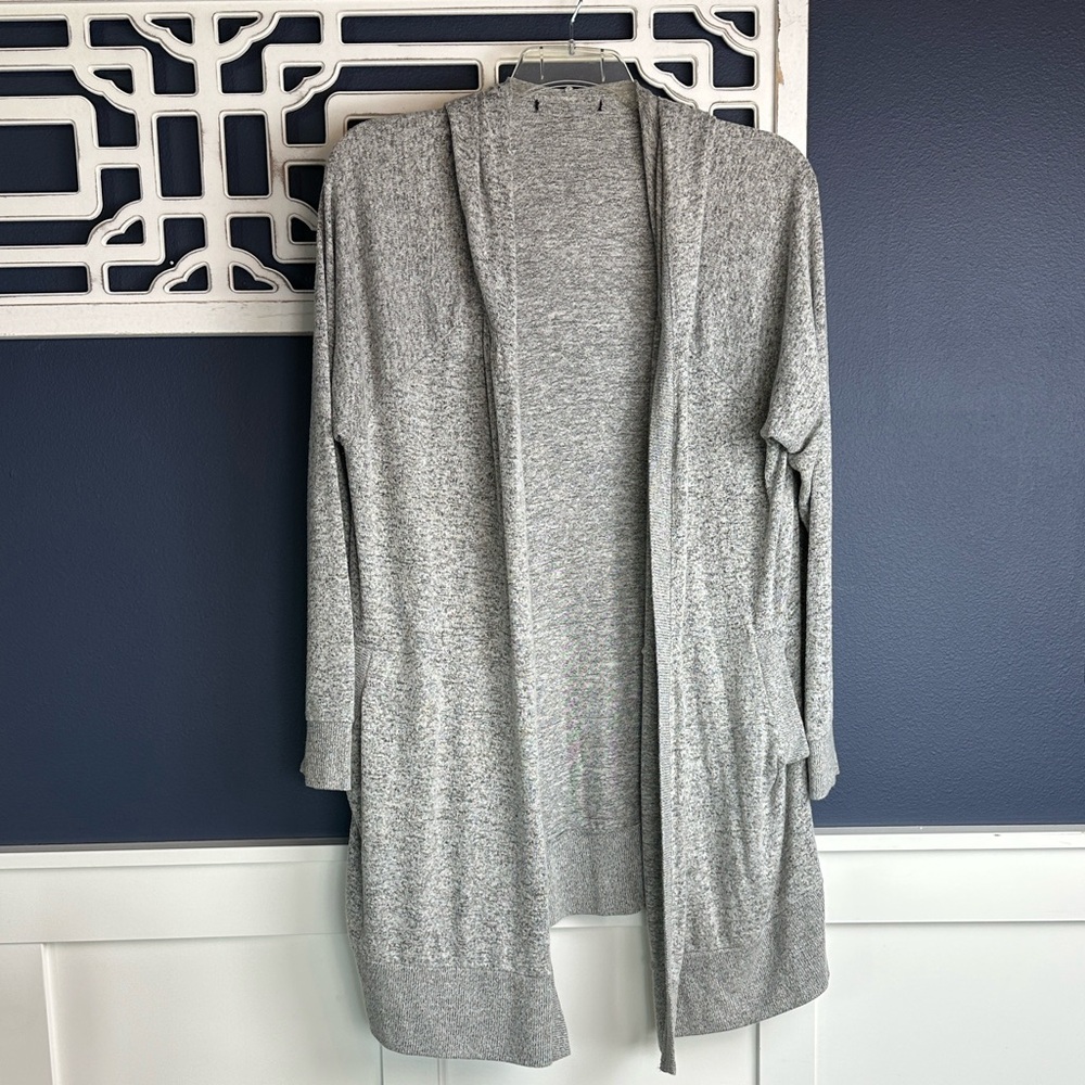 Gray Women's Hooded Sweater 2X